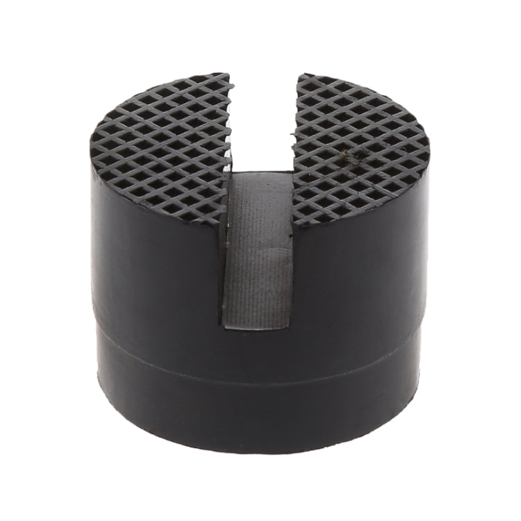Floor Slotted Car Rubber Jack Pad Frame Protector Adapter Jacking Disk Pad Tool(Black)