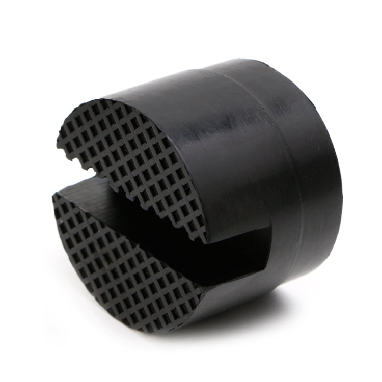 Floor Slotted Car Rubber Jack Pad Frame Protector Adapter Jacking Disk Pad Tool(Black)