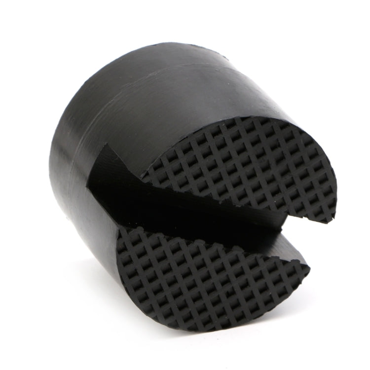 Floor Slotted Car Rubber Jack Pad Frame Protector Adapter Jacking Disk Pad Tool(Black)