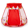 Children Indoor Foldable Hexagonal Tent Game House(Red)