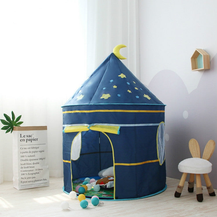Children Indoor Toy House Yurt Game Tent(Blue)