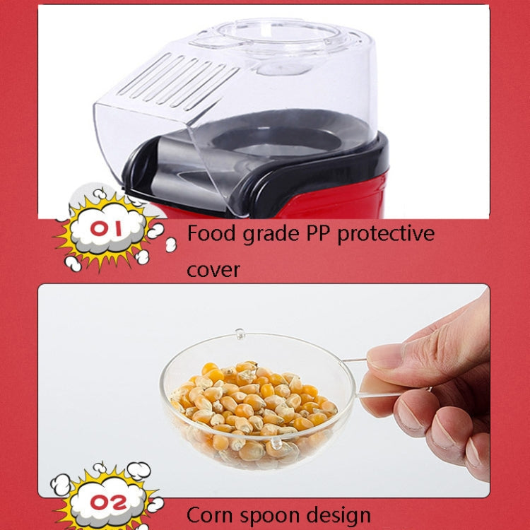 Household Electric Popcorn Machine Blow Mini Popcorn Bagging Machine, Product specifications: EU Plug 220V
