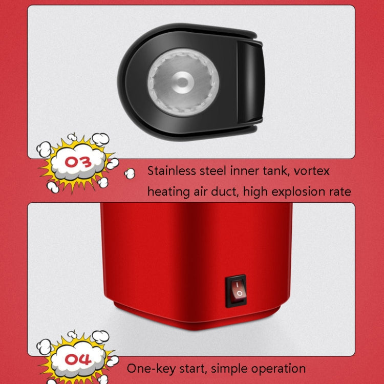 Household Electric Popcorn Machine Blow Mini Popcorn Bagging Machine, Product specifications: EU Plug 220V