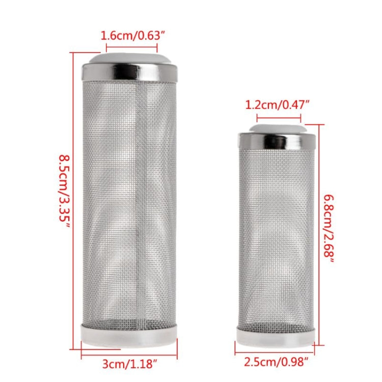 Stainless Steel Water Inlet Protective Cover Fish Tank Aquarium Filter Water Inlet Suction Filter Cover, Specification: White 16mm