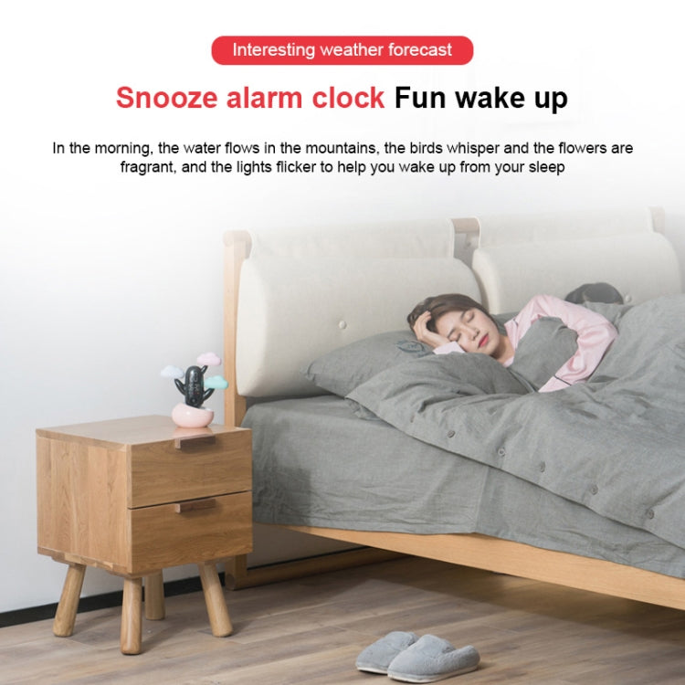 Cloud Weather Time Light Multifunctional Smart Induction Child Wake Up Alarm Clock(Blue)