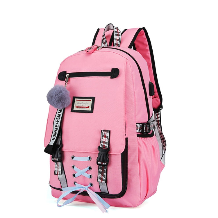 Sports and Leisure USB Charging Anti-Theft Backpack(Yellow)