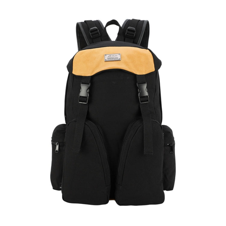 B0031 Mori Color Matching Backpack Wear-Resistant And Scratch-Resistant Computer Bag(Black)