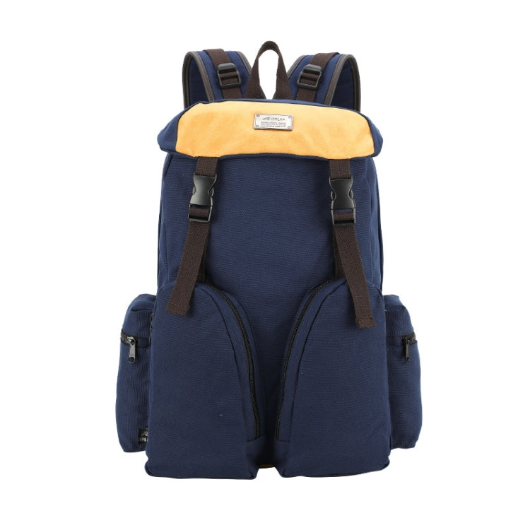 B0031 Mori Color Matching Backpack Wear-Resistant And Scratch-Resistant Computer Bag(Sapphire)
