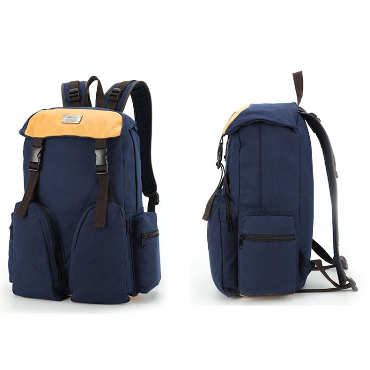 B0031 Mori Color Matching Backpack Wear-Resistant And Scratch-Resistant Computer Bag(Coffee)