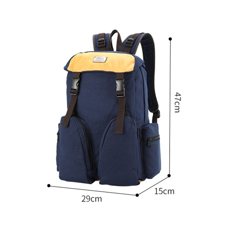 B0031 Mori Color Matching Backpack Wear-Resistant And Scratch-Resistant Computer Bag(Black)