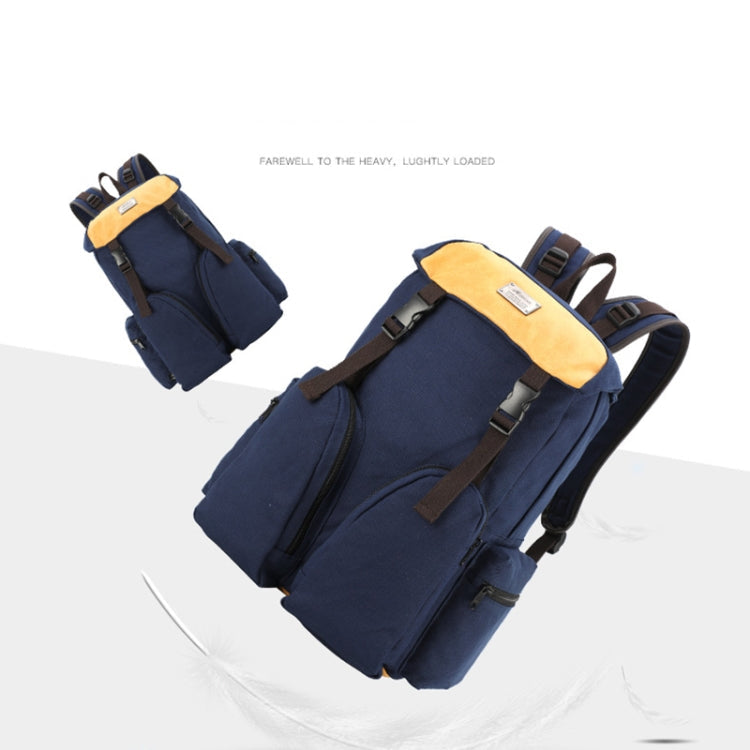B0031 Mori Color Matching Backpack Wear-Resistant And Scratch-Resistant Computer Bag(Coffee)