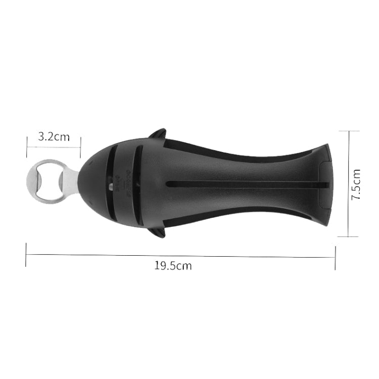 Multi-Function Fish Shape Knife Sharpener Tool Holder Diamond Tungsten Steel Knife Sharpener(Green)
