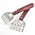 2 PCS  Bear Claw Meat Divider Barbecue Tool Multifunctional Meat Shredder(Red)