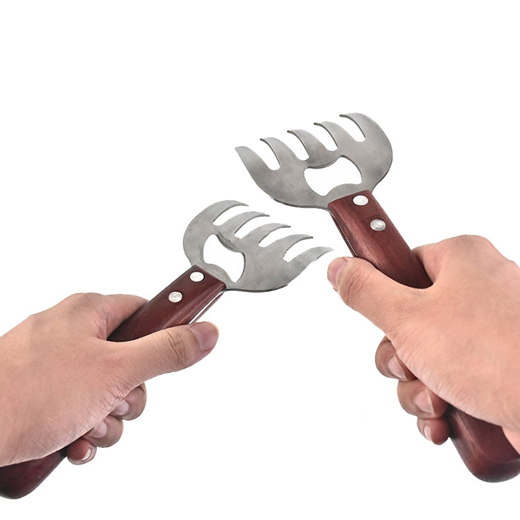 2 PCS  Bear Claw Meat Divider Barbecue Tool Multifunctional Meat Shredder(Red)