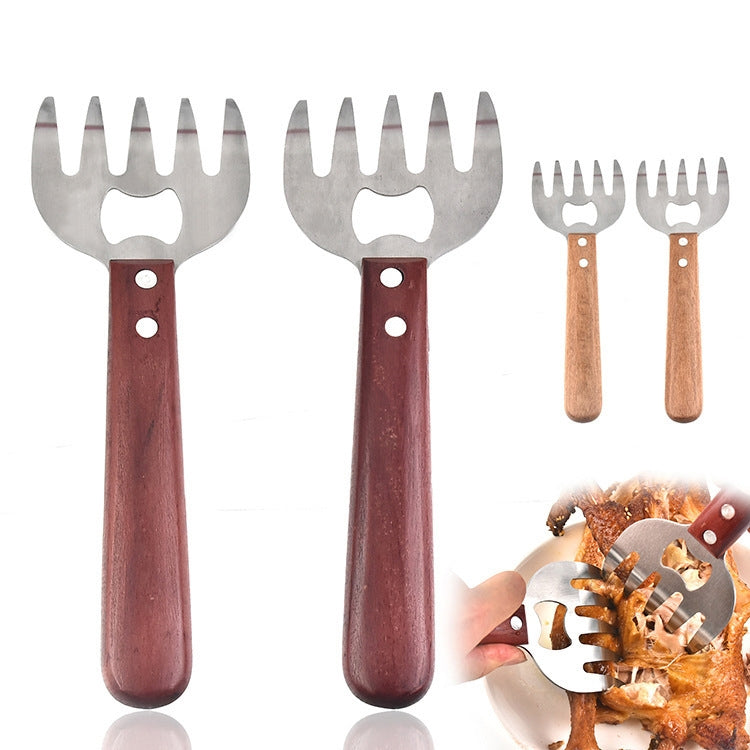 2 PCS  Bear Claw Meat Divider Barbecue Tool Multifunctional Meat Shredder(Red)