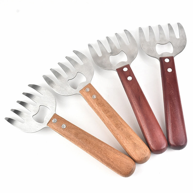 2 PCS  Bear Claw Meat Divider Barbecue Tool Multifunctional Meat Shredder(Red)