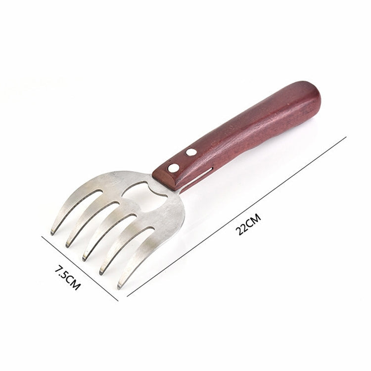 2 PCS  Bear Claw Meat Divider Barbecue Tool Multifunctional Meat Shredder(Red)