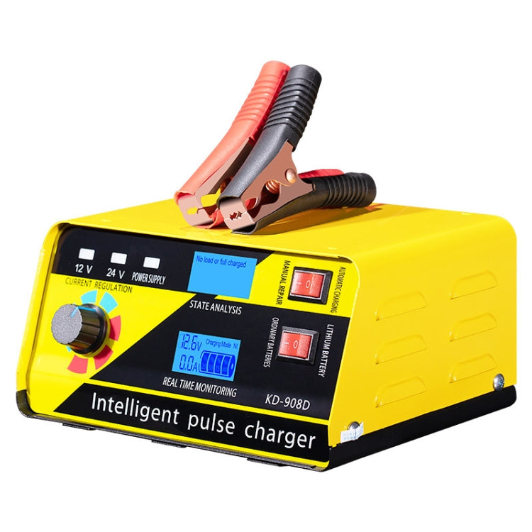 KD-908D Lead-Acid Battery Intelligent Repair Charger Car Battery Charger UK Plug