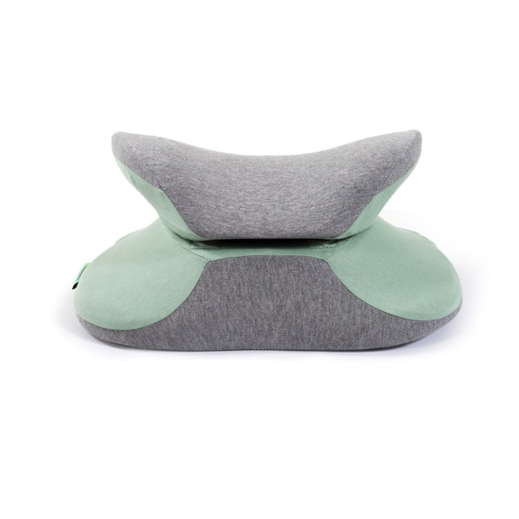 BEWALKER Multifunctional Student Portable Nap Pillow Waist Support Foldable Memory Foam Nap Pillow Office Sleeping Pillow, Size: 38x20x15cm(Fruit Green)