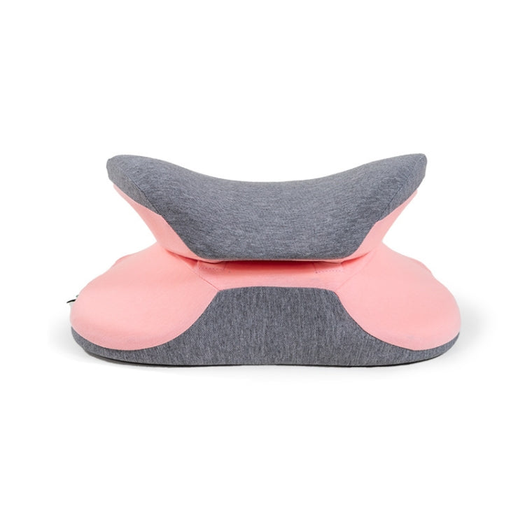 BEWALKER Multifunctional Student Portable Nap Pillow Waist Support Foldable Memory Foam Nap Pillow Office Sleeping Pillow, Size: 38x20x15cm(Pink)