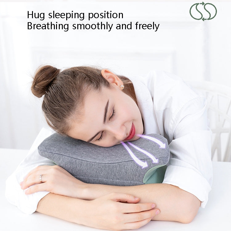 BEWALKER Multifunctional Student Portable Nap Pillow Waist Support Foldable Memory Foam Nap Pillow Office Sleeping Pillow, Size: 38x20x15cm(Fruit Green)