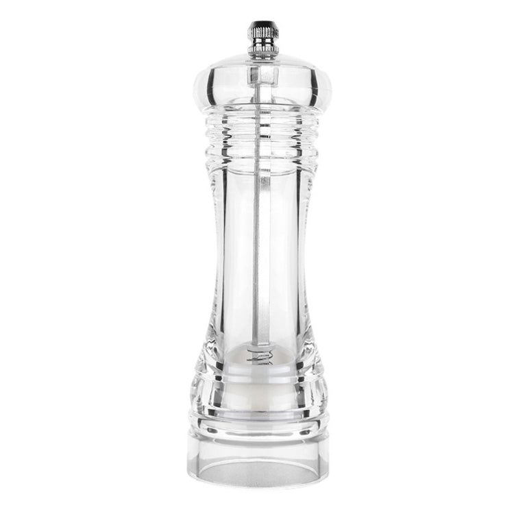 Acrylic Transparent Pepper Grinder Manual Pepper Grinder Ceramic Core Multi-Purpose Seasoning Bottle, Specification: 6 Inch