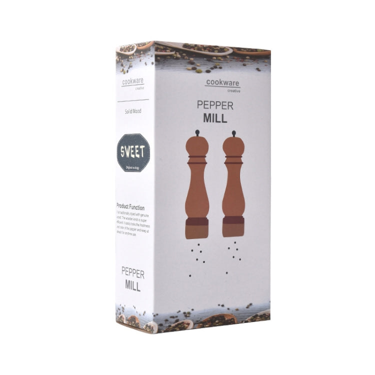 Beech 304 Stainless Steel Manual Pepper Grinder Ceramic Core Pepper Grinder, Specification: 5 Inch (Color Box)