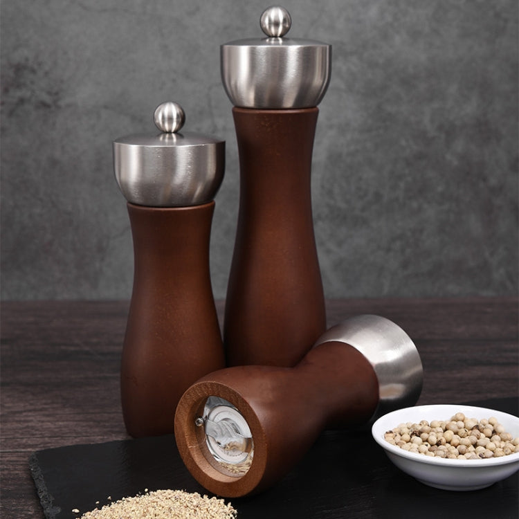 Beech 304 Stainless Steel Manual Pepper Grinder Ceramic Core Pepper Grinder, Specification: 8 Inch (Color Box)