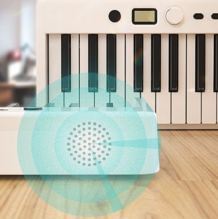 Wersi 88-Key Foldable Portable Electronic Piano Keyboard For Beginners Practice Piano, USB(White)