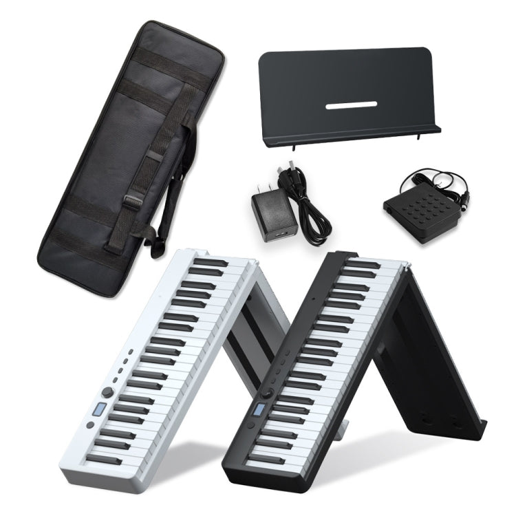 Wersi 88-Key Foldable Portable Electronic Piano Keyboard For Beginners Practice Piano, USB(White)