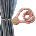 Log Magnetic Buckle Strap Magnetic Curtain Buckle(Pink)