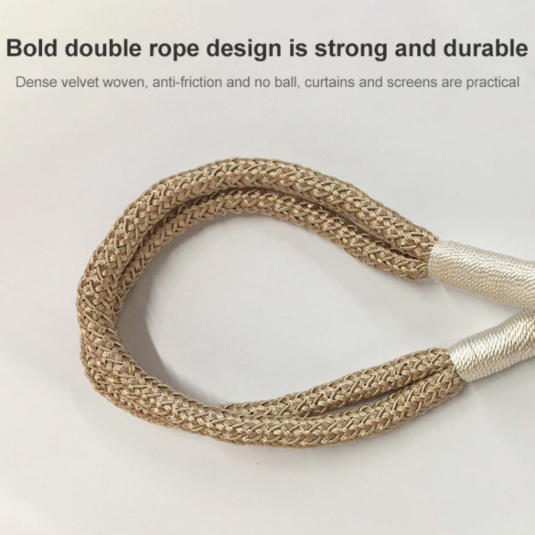 Log Magnetic Buckle Strap Magnetic Curtain Buckle(Beige)
