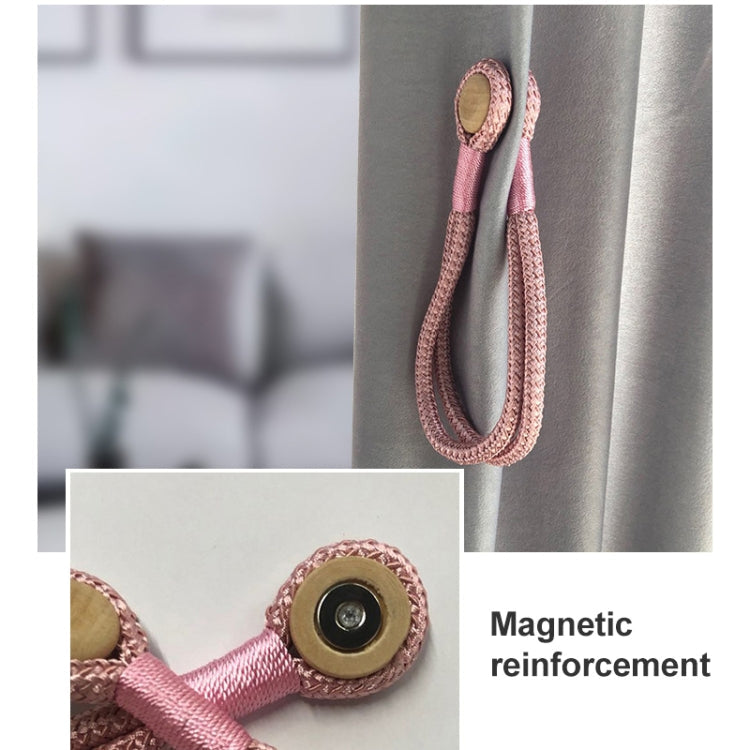 Log Magnetic Buckle Strap Magnetic Curtain Buckle(Beige)