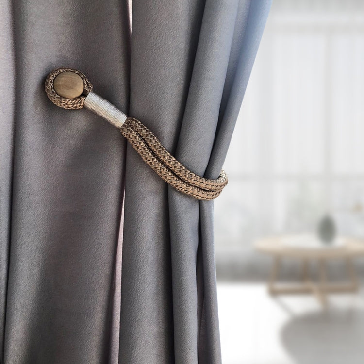 Log Magnetic Buckle Strap Magnetic Curtain Buckle(Gray)