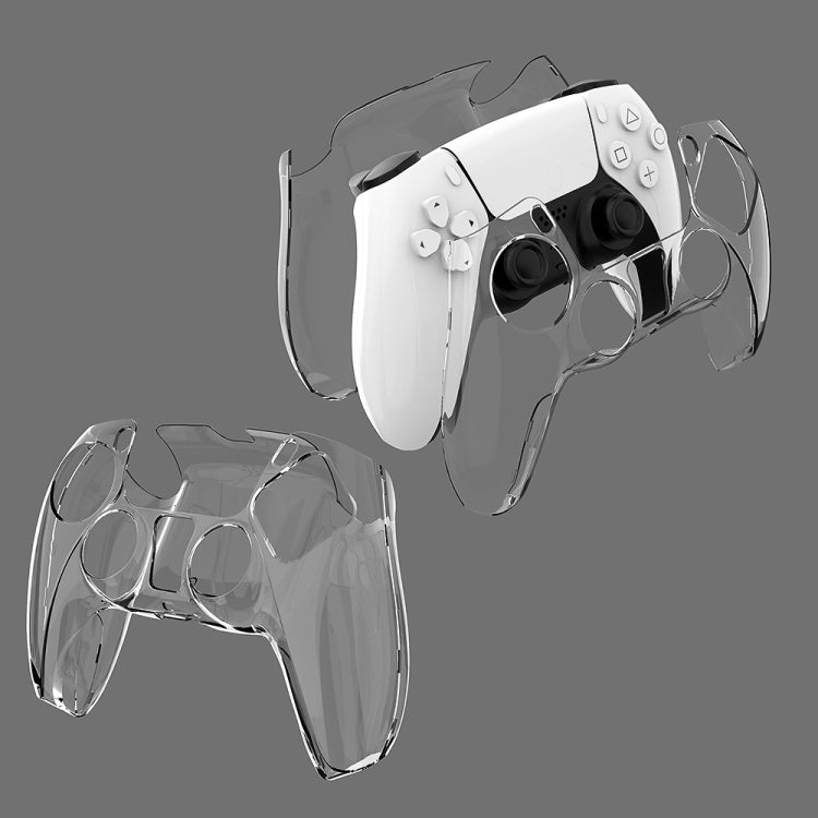 KJH PS5-002 Game Controller Crystal Shell Wireless Controller Protective Shell Cover PC Transparent Protective Hard Shell For PS5(Transparent)