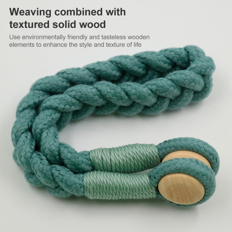 1 Pair Magnetic Buckle Twist Tie For Curtains(Light Gray)