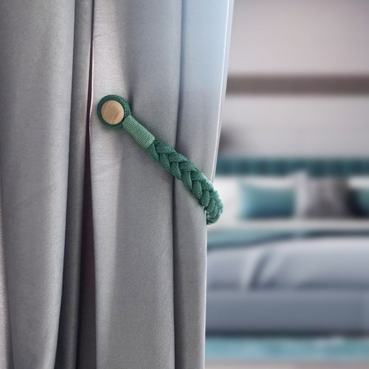1 Pair Magnetic Buckle Twist Tie For Curtains(Golden King)