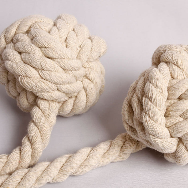 CK12 4 PCS Curtain Buckle Free Installation Cotton Roll Hanging Ball Curtain Strap(Beige)
