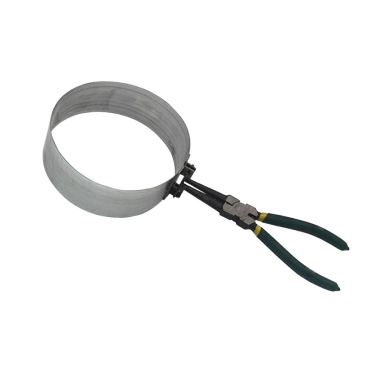 14 Rings Piston Ring Compressor Plier Clamp Remover Assembly Engine Tool Cylinder Installer Ratchet Pliers(Plastic Case with 14 Rings)