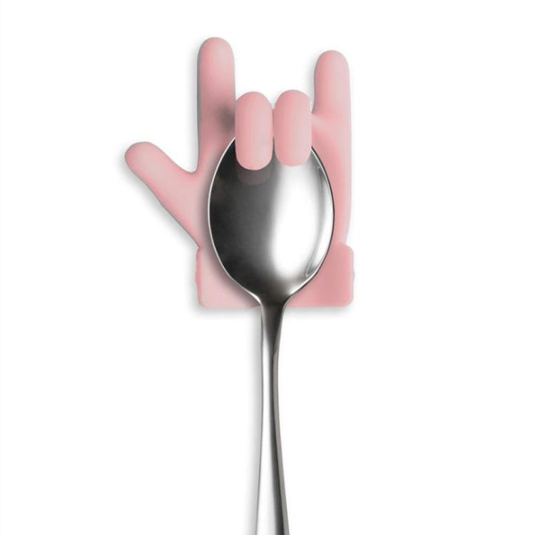 2pcs Little Finger Shape Tea Heroes Teaspoon Holder ，Random Color Delivery