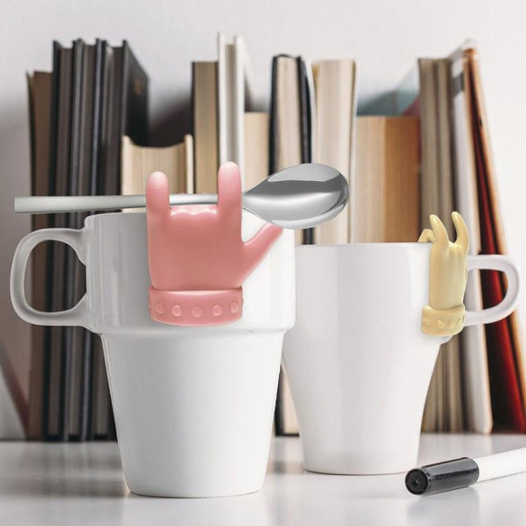 2pcs Little Finger Shape Tea Heroes Teaspoon Holder ，Random Color Delivery