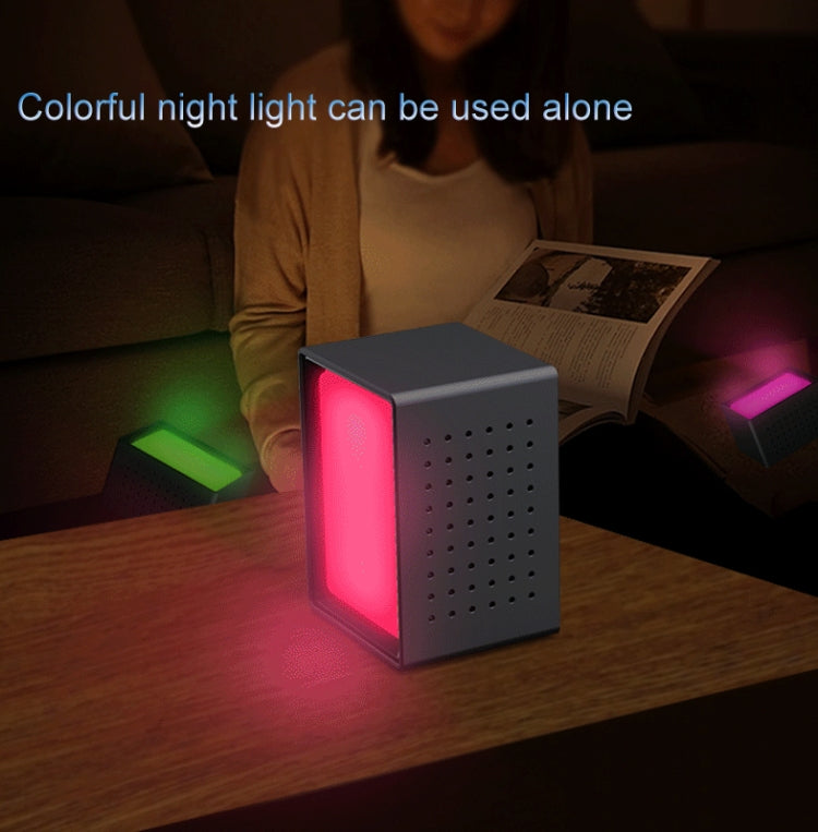 TS-P30 Multifunctional Night Light Alarm Digital Clock with FM Radio & Temperature / Humidity Display & IR Sensor Function(White)