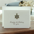 20pcs Retro Blessing Birthday High-End Thank You Message Card Lover Thanksgiving Christmas Day Greeting Card(4- Rudder Plate)
