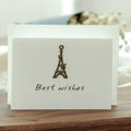 20pcs Retro Blessing Birthday High-End Thank You Message Card Lover Thanksgiving Christmas Day Greeting Card(6-Iron Tower)