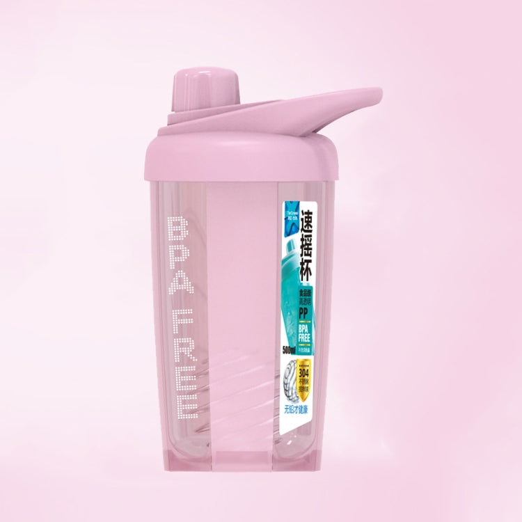 TC-1801 Milkshake Cup Plastic Fitness Sports Water Cup Shaking Cup, Colour: Pink