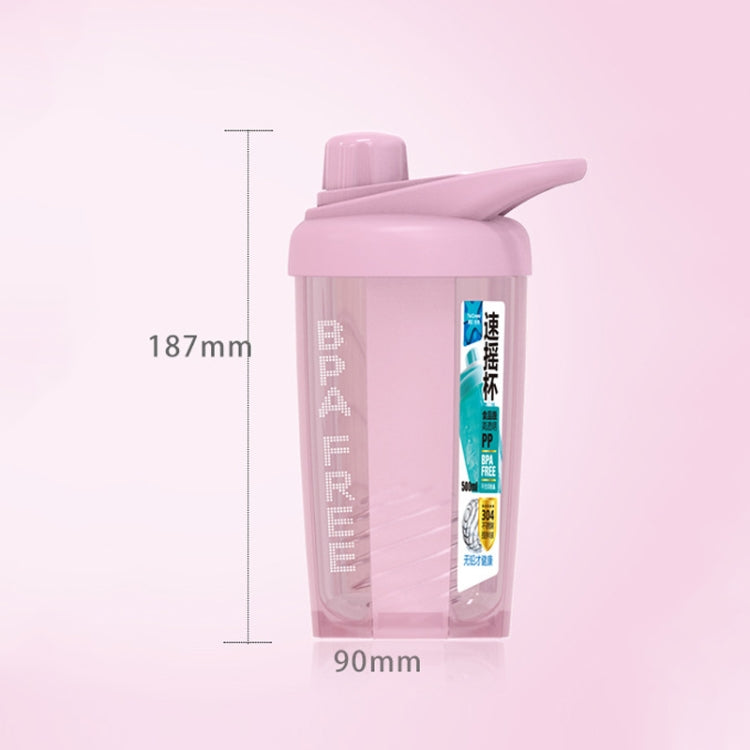 TC-1801 Milkshake Cup Plastic Fitness Sports Water Cup Shaking Cup, Colour: Pink