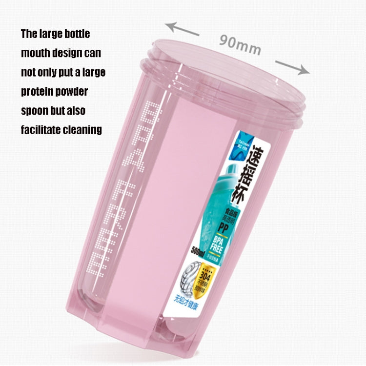 TC-1801 Milkshake Cup Plastic Fitness Sports Water Cup Shaking Cup, Colour: Pink