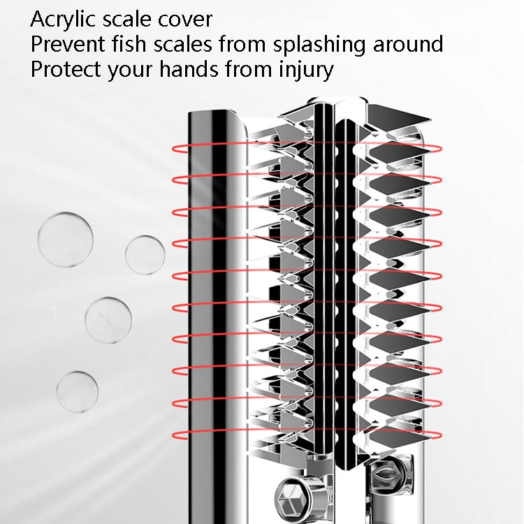 Electric Fish Scale Scraper Household Use Scraping Tool, CN Plug(Black)