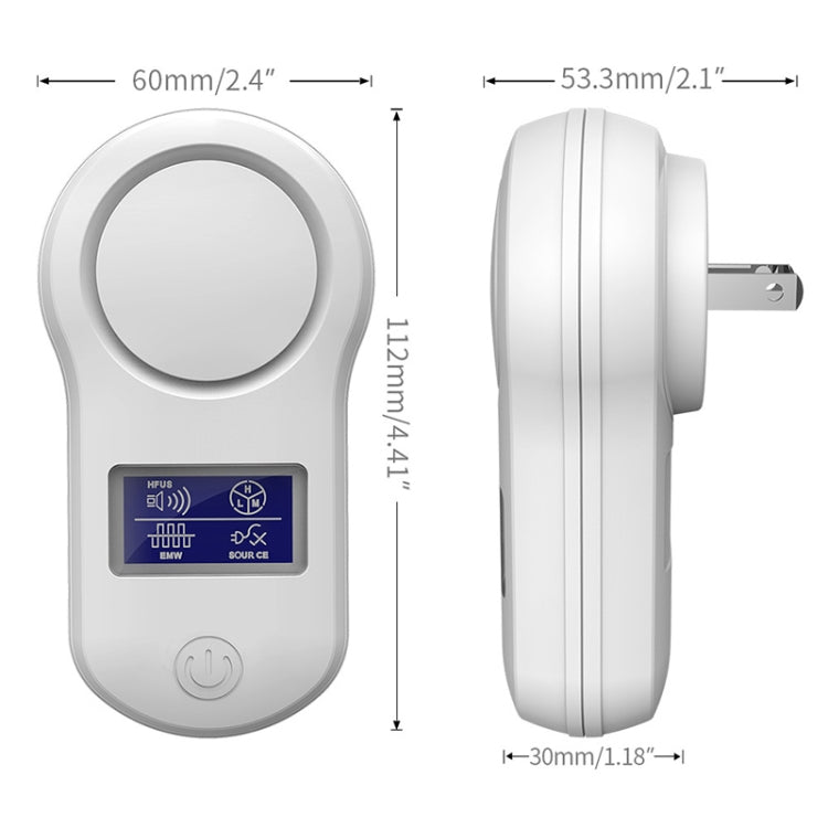 BG-305 Display Ultrasonic Insect Repellent, Product specifications: AU Plug(Black)