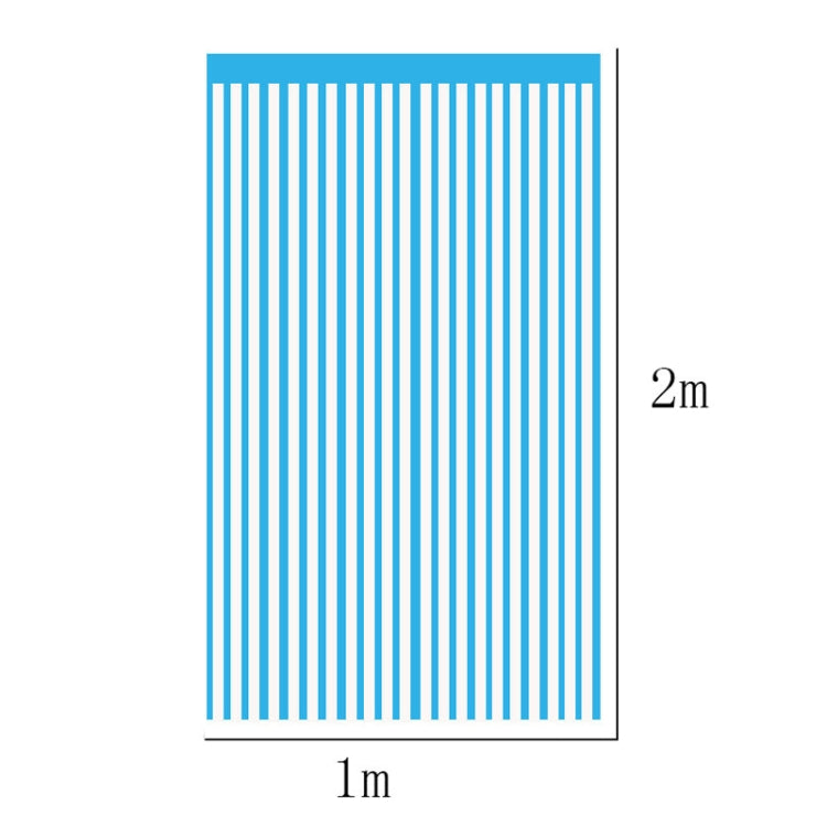5 PCS 1 x 2m  Light Rain Silk Curtain Holiday Party Decoration Photo Background Wall Decoration(Light Blue)